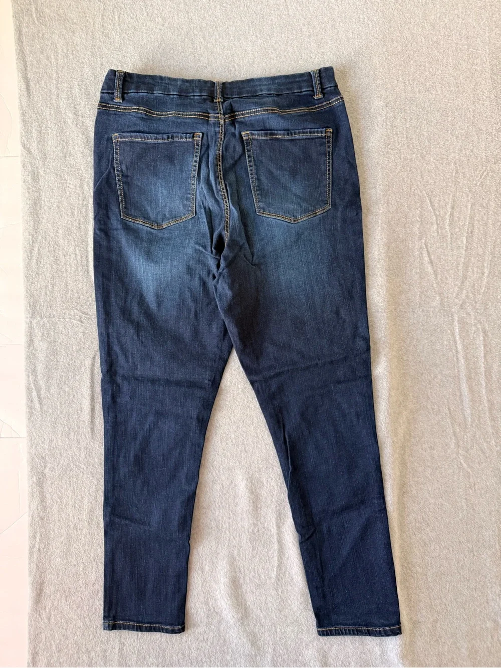 NOBO No Boundaries Super High Rise Skinny Jeans Sz 17 Dark Wash Worn 1x